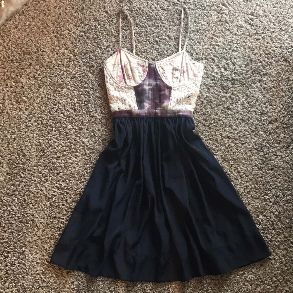 Rachel Roy Dress - floral and plaid